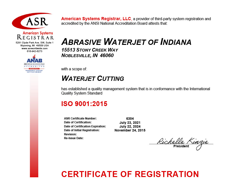 6304 Abrasive Waterjet of IN ISO 9001 Certificate July 2021signed1024_1